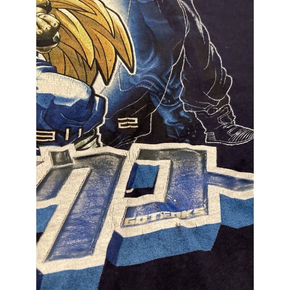 Vintage RARE 2002 Dragon Ball Z Gotenks Navy blue Graphic T-Shirt 2XL - Picture 5 of 16